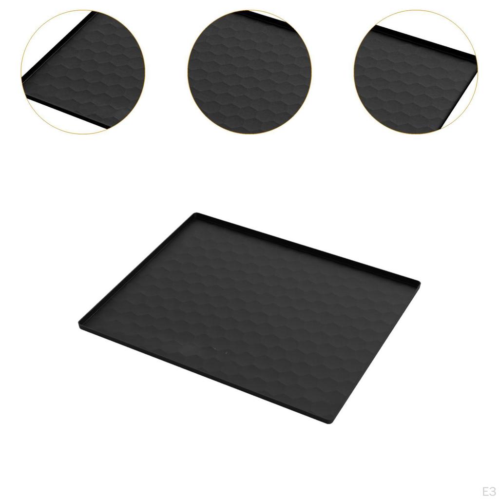 Мини-коврик для холодильника, поддон для сбора капель в морозильной камере, противоскользящий, для дома, предотвращает разливы, многофункциональный, моющийся