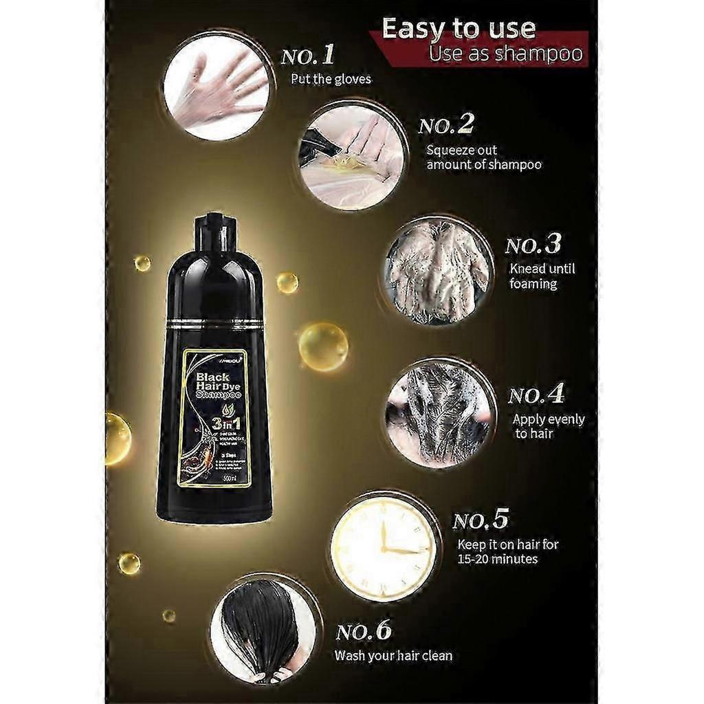 Hair Color Shampoo Hair Dye Shampoo Colors Hair in Minutes for Women and Men
