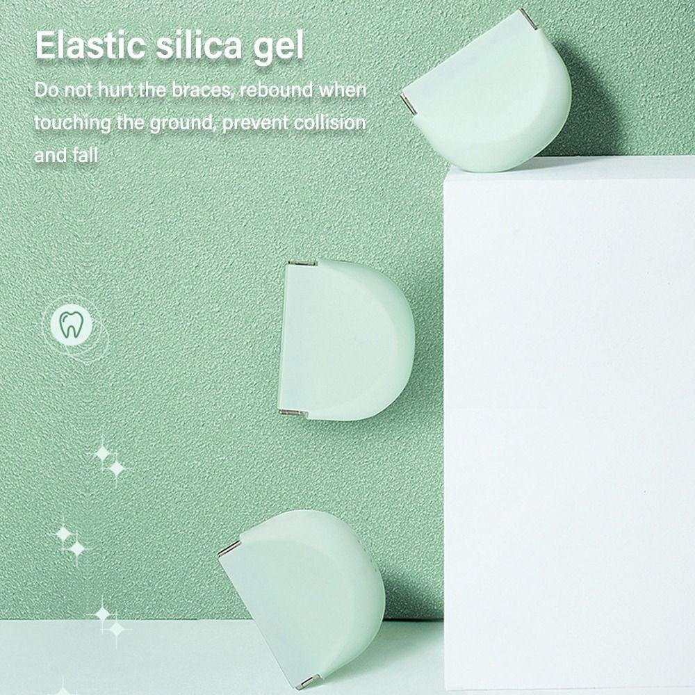 Прочный Легко чистить Портативный Контейнер для зубных протезов Капа для зубов Кейс для элайнеров Кейс для ретейнеров Силикон