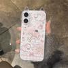 Cat Ear Mobile Phone Case for Apple Mobile Phone Case Light Luxury High-end Rippling Borderless Cartoon for Apple Mobile Phone Case Transparent