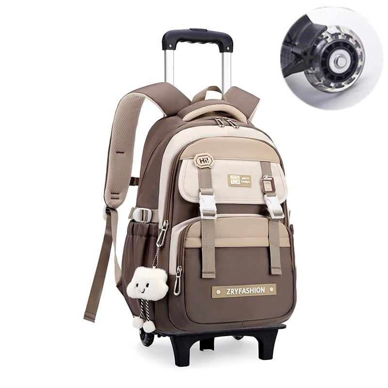 2-колесная дорожная сумка-тележка, школьный рюкзак-тележка для мальчиков, детский дорожный рюкзак на колесах, школьные рюкзаки для детей