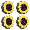 Mecanum Omnidirectional Wheels for RC Models (80mm Wheel Set of 2)