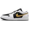Air 1 Low 'Белый Черный Металлический Золотой Swoosh' Мужские 553558-172