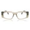 Full Rim Rectangle Transparent Brown Javi 105310 C2 Fashion Unisex Eyeglasses