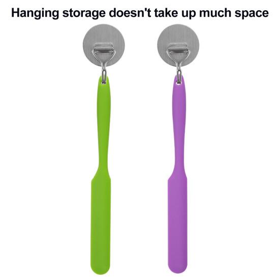 Silicone Jar Spatula Heat-Resistant Jam Spreader Cake Cream Butter Scraper Kitchen Baking Scraper for Jams Butter Frosting