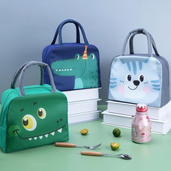 Portable Fridge Thermal Bag Lunch Box Container with Handle Zipper Closure Waterproof Lunch Box Tote Cooler Bag Pouch