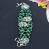 Copper Larimar, Diopside Gemstone 925 Sterling Silver Bracelet 7-8" KG-1816