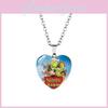 Очаровательное ожерелье-подвеска в форме сердца с драгоценным камнем «Время Шрека» для уникального стиля с красочными вариантами