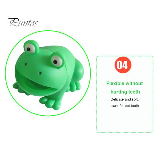 Игрушка для собак, интерактивная игрушка для жевания собак со звуковым эффектом, мультяшная лягушка, игрушка для чистки зубов, товары для домашних животных