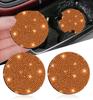 NBTEPEM Bling Car Cup Holder Coasters 2.75 Inch Anti-slip Shockproof Universal Fashion Car Coaster