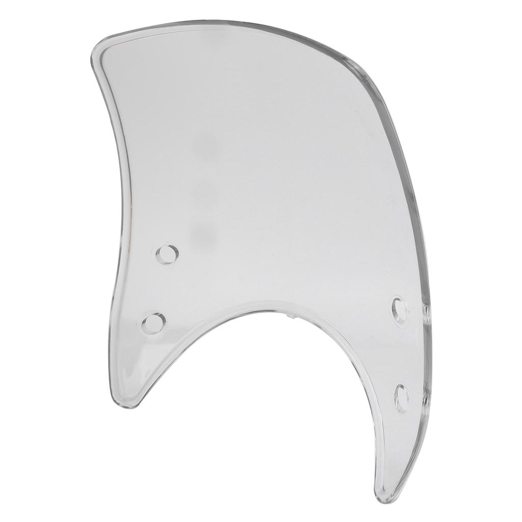 Motorcycle Windshield Retrofit Vintage for 5‑7in Motor Headlights Windscreen PC MaterialTransparent