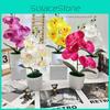 Butterfly Orchid Faux Flower Potted Plant With Silk Fabric Material For Indoor Decoration And Events