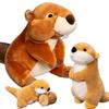 20 см имитация дикого животного бобра плюшевая кукла реалистичный милый сурок бобер плюшевая игрушка домашний декор подарок для мальчиков и девочек