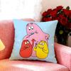 Classic Cartoon BBarbapapa Cushion Cover Premium Soft Pillowcase SkinFriendly Breathable MultiPurpose for Home Office Travel