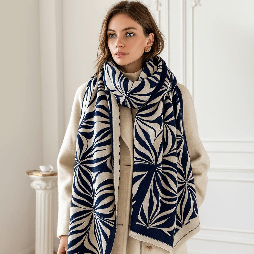 Versatile Imitation Cashmere Scarf Warm Jacquard Shawls  Winter Season Women Fashion Accessory