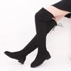 Winter Over The Knee Women Boots 2024 New Female Thigh High Flats Boots Pointed Toe Stretch Fabrics Botas Size 43 Women Shoes