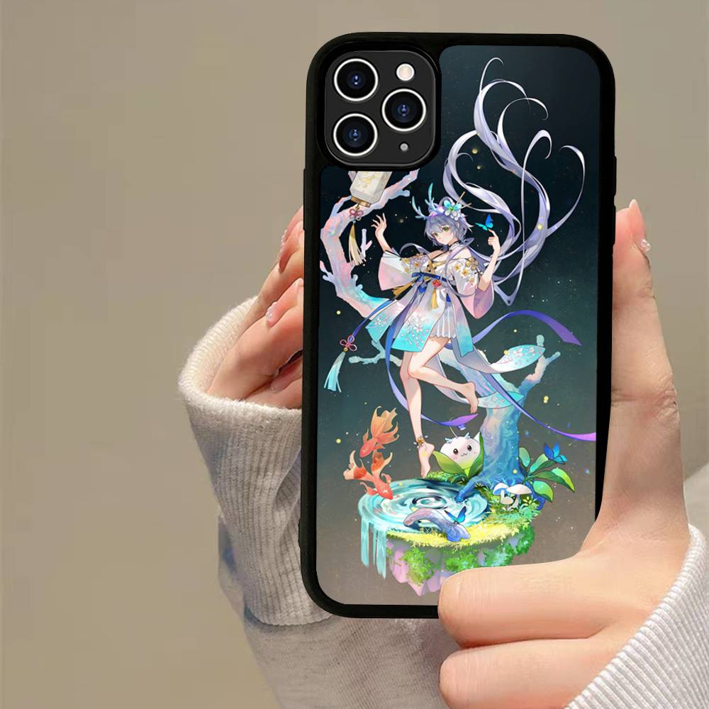 Anime Luo Tianyi Phone Case Silicone PC+TPU For For IPhone 11 12 13 14 15 16 Plus Pro Max Cover