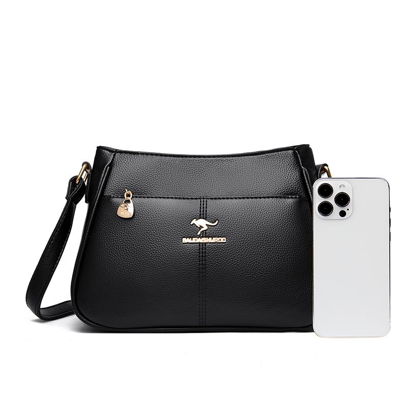 Модная женская сумка кроссбоди, повседневная ретро сумка через плечо, текстура мягкой кожи, женская модная простота, европейский тренд ретро