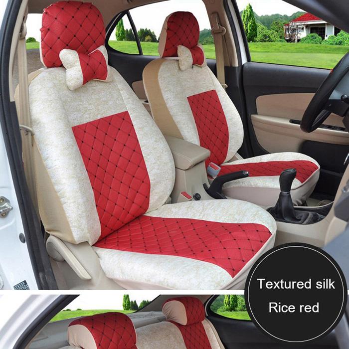 1 комплект, универсальный чехол на автомобильное сиденье, пятиместный автомобильный чехол на стул, защитный чехол спереди и сзади, подходит для Ford Focus Volkswagen