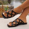 New Woman Summer Slippers Fashion Open Toe Low-heeled Slippers Women Summer Casual Shoe