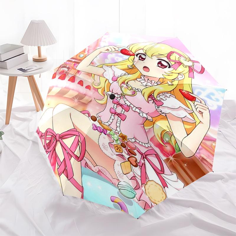 1 шт. Зонт Pretty Cure для улицы - Автоматическое открытие/закрытие, Портативная 3-складная конструкция с 8-костной железной рамой - Идеальный подарок для фанатов, путешественников, на каждый день