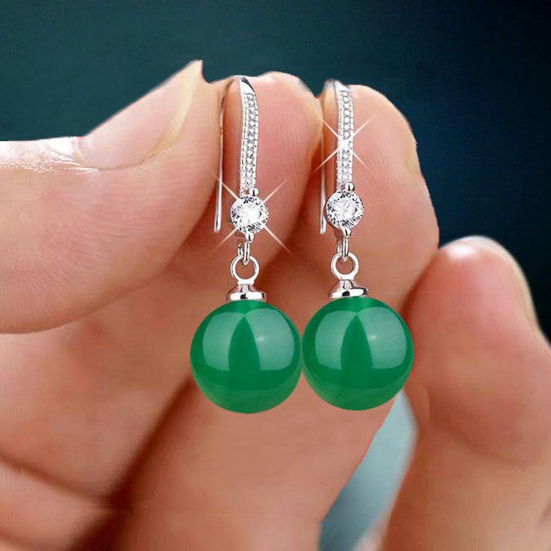 Exquisite Fashion Silver Color Waterdrop Imitation Pearls Drop Earrings for Women Elegant Shinying Round Imitation Pearls Stud Earrings