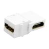 HDMI Keystone Jack Inserts 90 Degree Right Angled HDMI Female To Female Adapter Gold Plated