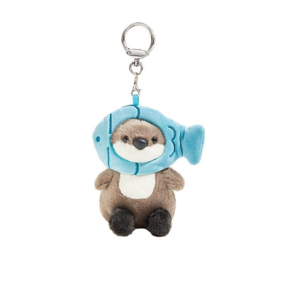 Мягкая набивная подвеска в виде выдры, подвеска для сумки, набивная кукла выдра, плюшевый брелок в виде выдры, рюкзак