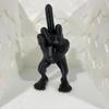 Middle Finger Figure With Legs Office Desk Resin Ornaments Creative Funny Middle Finger Desktop Decoration,Table Party Decoratio