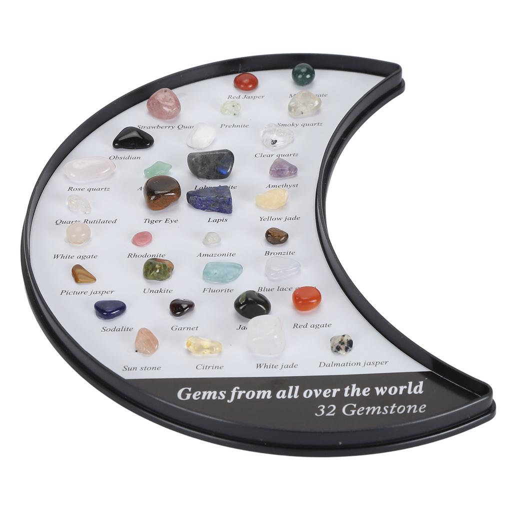 Rock Stone Colletction Kit for Kids Exquisite Science Classroom Rocks and Minerals Collection