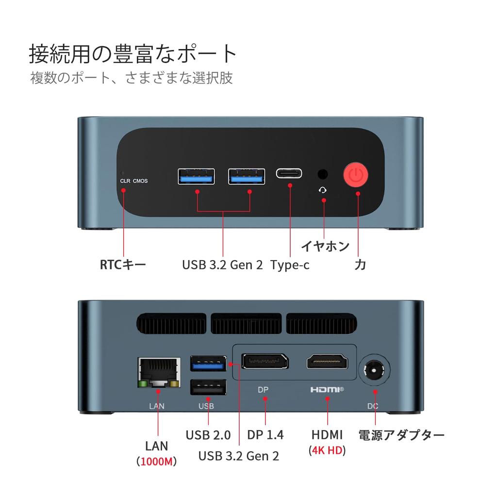 Мини-ПК Ryzen 7 5850U 8 ядер 16 потоков Макс TRIGEKY S5 AMD Маленький ПК Radeon Vega 8 Графика Высокопроизводительный мини-ПК 32 ГБ DDR4 3200 МГц ОЗУ 500 ГБ NVME