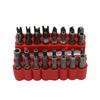 33pcs Screwdriver Bits Set 45 Steel Material Bit Kit with Long Magnetic Connecting Rod and 6.35MM 1/4'' Shank Diameter