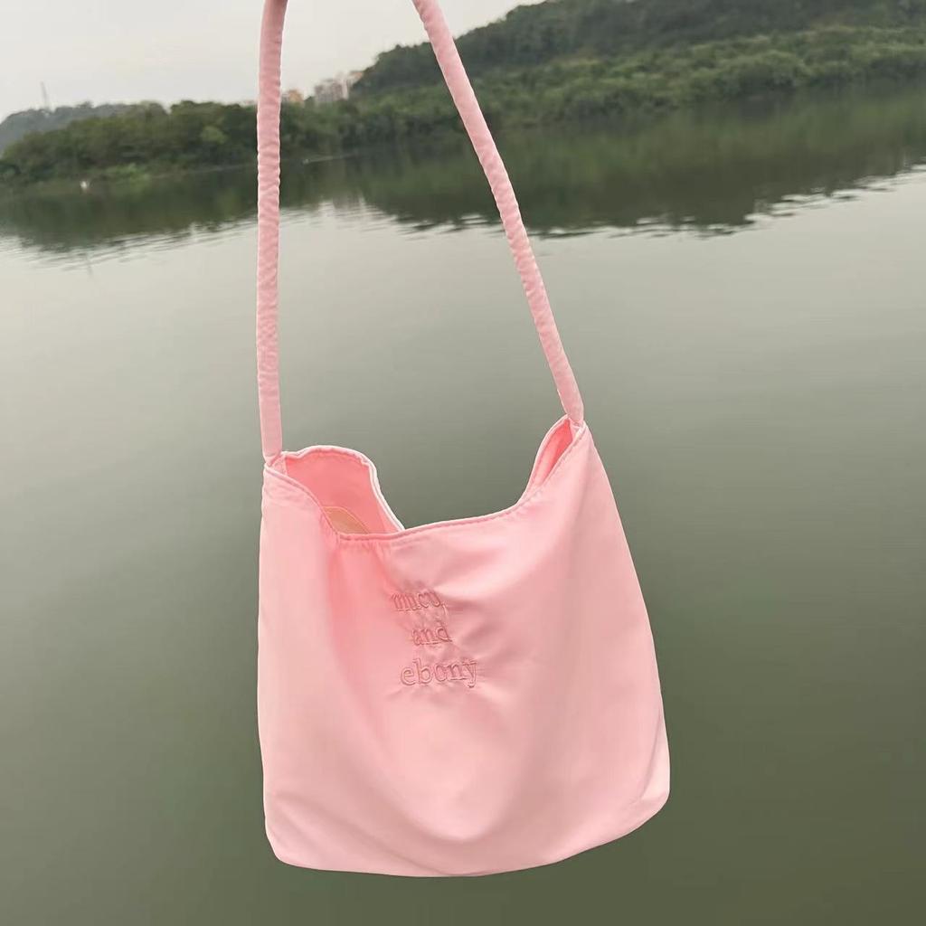 Portable Tote Bag Going Out High-Value Summer Bag Bucket Bag Macaron Color Shoulder Underarm Bag