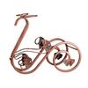 Iron Wine Rack with Glass Holder, Retro Swan Bicycle Wine Stand, Tabletop Red Wine Glass Hanger for Home Bar