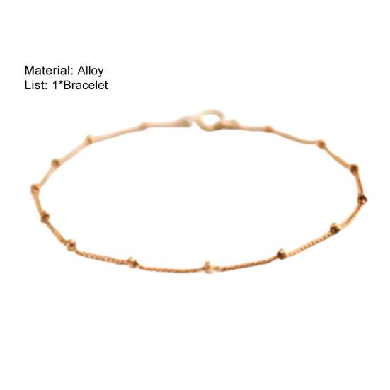 Женский браслет, маленькие бусины, сплошной цвет, устойчивая к повреждению ручная цепочка для повседневного ношения