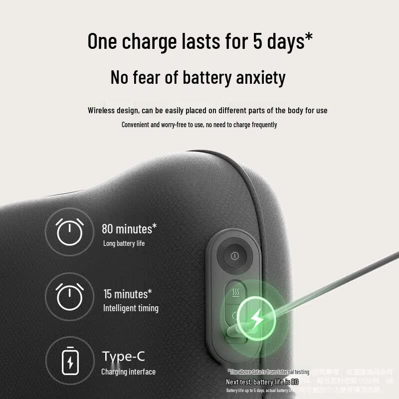 Philips PPM3115B Массажер для поясницы с подогревом и разминанием Вилка CN (адаптер в комплекте)