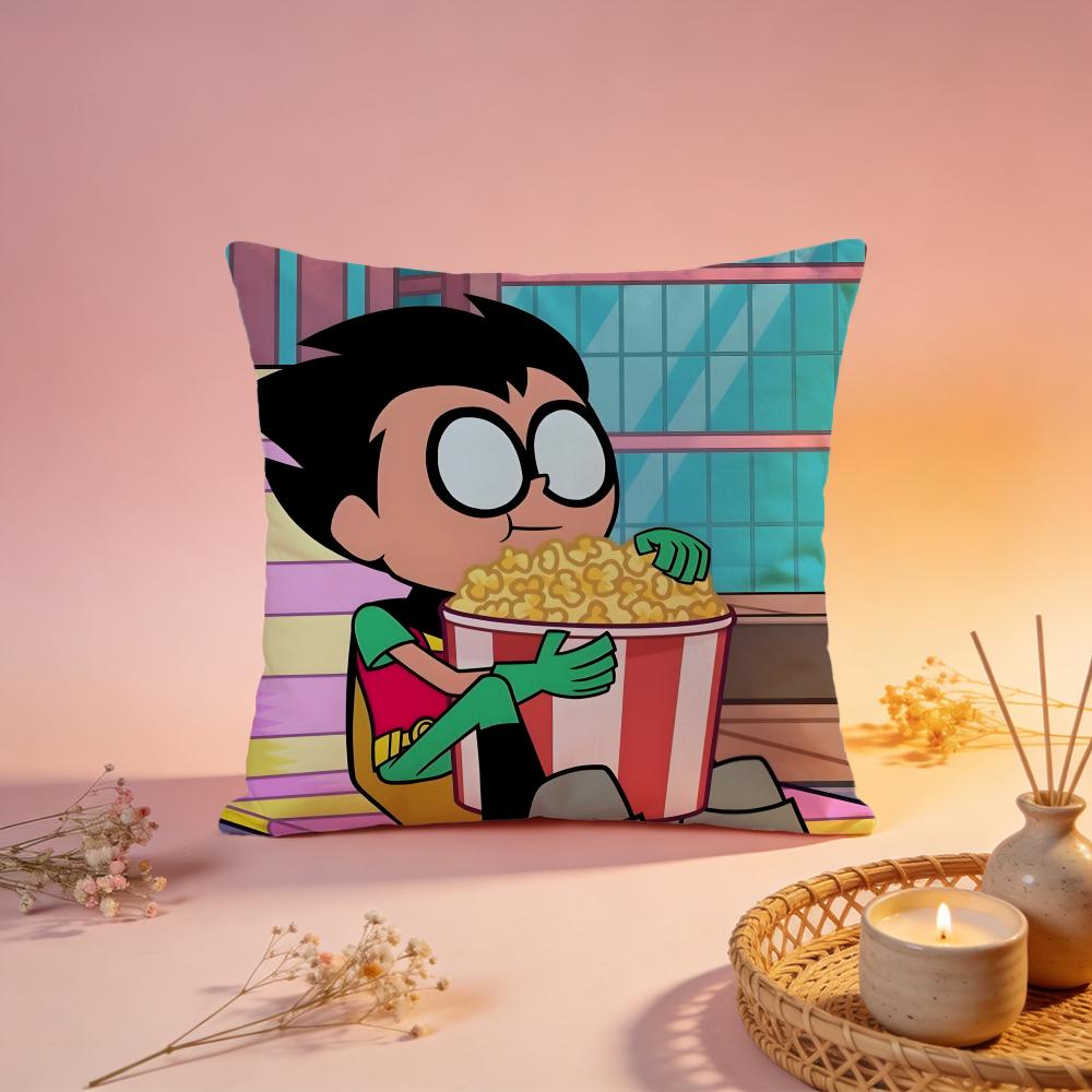 Модный чехол для подушки Teen Titans Хороший Удобный Прочный Чехол для Подушки Многоцелевой для Дома Офиса Машины Дивана