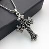 Источник Кобра Крест Кулон Ожерелье Мужские Украшения Ретро Личность Тренд Универсальное Ожерелье