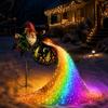 Heavy Duty Parking Lot Light Flying Cauldron Solar Garden Light, Gnome LED Yard Stake Lamp with Auto Outdoor Powered Lights On/Off Sensor, Waterproof