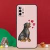Cute Rottweiler Dog Case For Samsung Galaxy A54 A06 A16 A26 A36 A56 A53 A32 A52 A33 A13 A55 A35 A15 A14 A34 A17