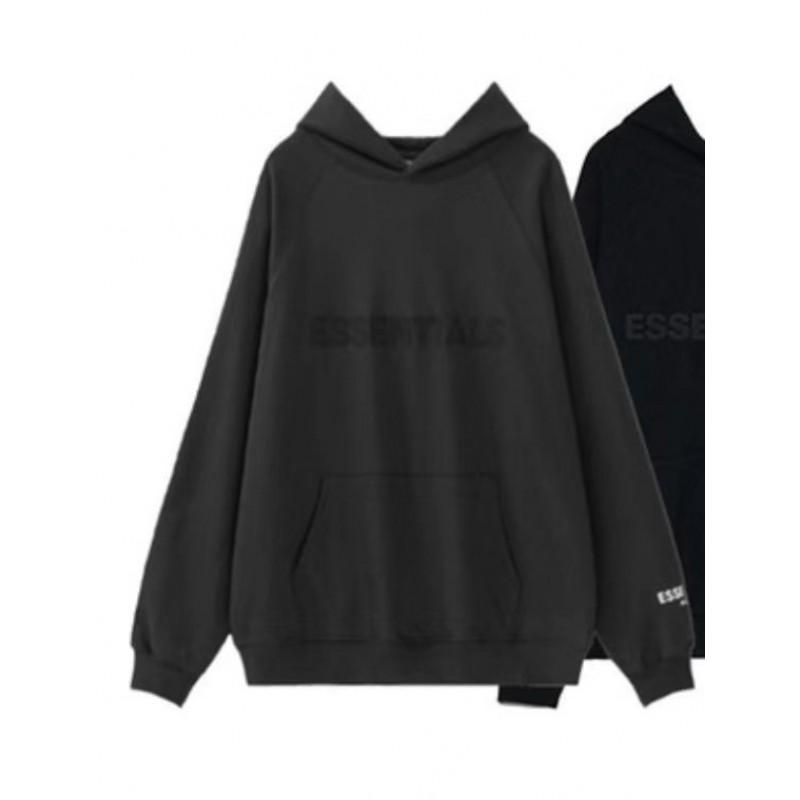Unisex Oversized Hooded Sweatshirt With Reflective Letter Print Cotton Blend Streetwear Casual Pullover