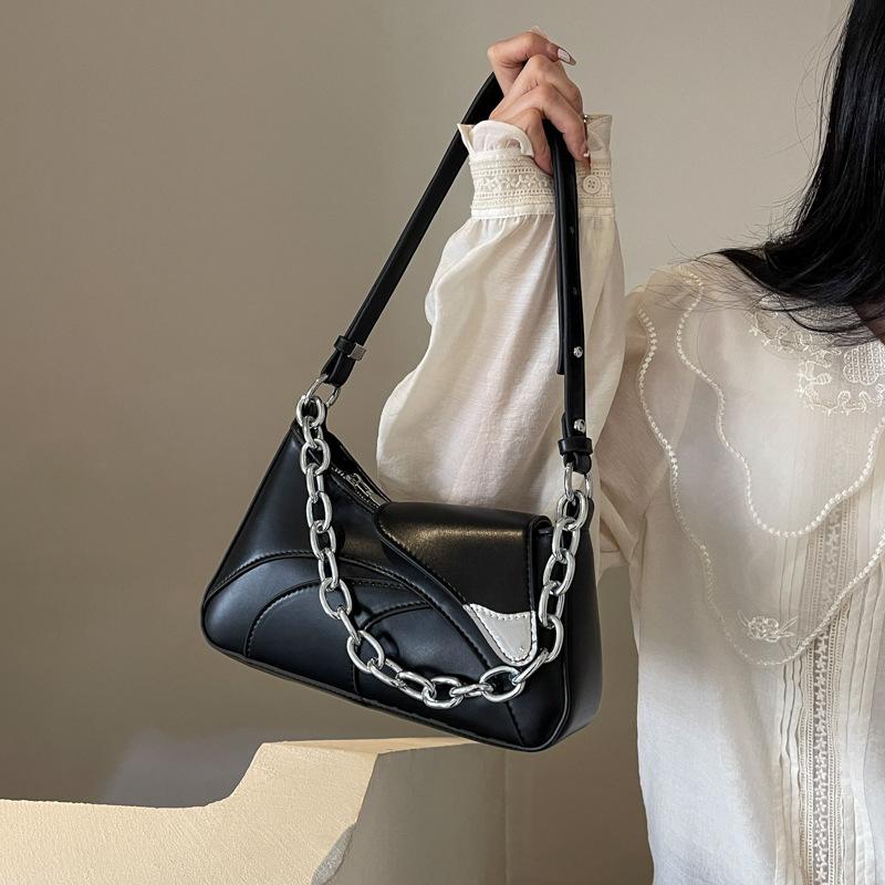 Retro One Shoulder Underarm Bag for Women's Autumn New Versatile High Quality Chain Crossbody Bags Classic Chic Handbags