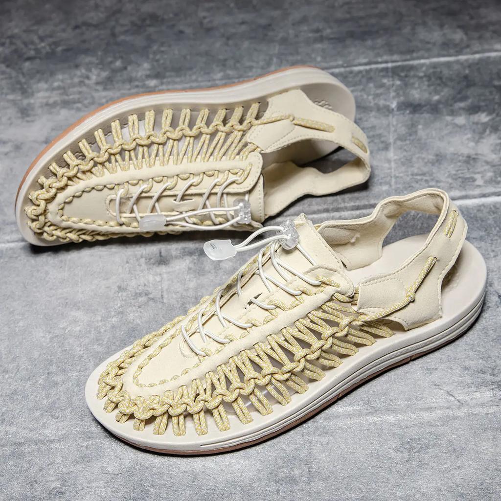 Модная плетеная мужская сандалия Пляжная в продаже Номер 41 Нескользящая Японское Высокое Качество Дешевая Ликвидация Стильная Для Ежедневного Использования 39 Мужская Обувь