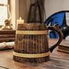 Rustic 700ml Wooden Beer Mug Handcrafted Drinkware for Craft Beer Home Bar