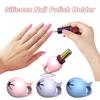 Silicone Nail Polish Bottle Holder Spill-Proof Nail Art Tool Wearable Nail Polish Ring Portable Nail Polish Organizer Supplies Gifts for Beginners