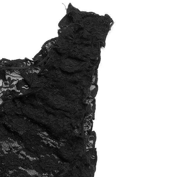 Женский укороченный топ с оборками – Без рукавов, с кружевной вставкой, вырез-капля, завязка спереди бантом, облегающий, сексуальный, стиль Y2K, летний топ-жилет