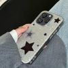 Ins пятиконечная звезда блестящий прозрачный блестящий мягкий силиконовый чехол для телефона для Iphone 13 12 11 14 Pro X Xs Max Xr 7 8 Plus Se задняя крышка
