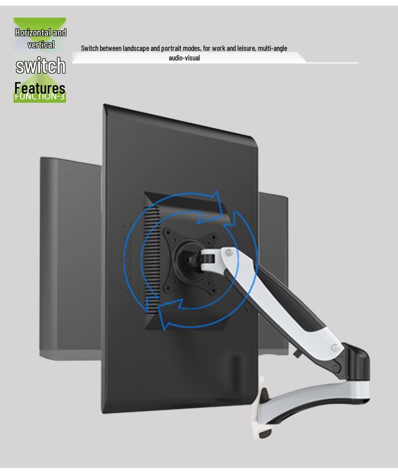 Кронштейн настенный на газлифте Gibbon 27" GM112W для мониторов