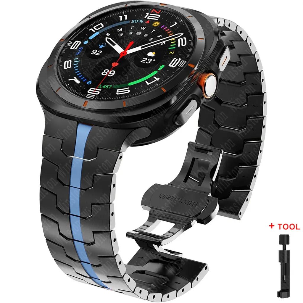 Stainless Steel Metal Bracelet for Samsung Galaxy Watch Ultra 47mm Band for samsung ultra 7 Galaxy Ultra 47MM Wrist Strap Correa