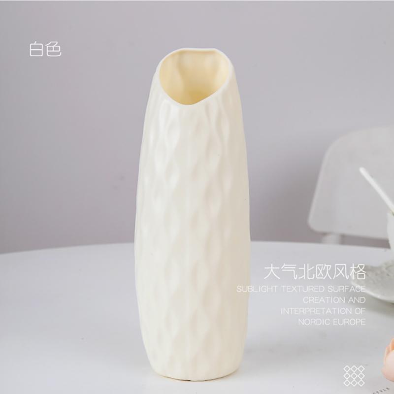 Современная скандинавская пластиковая ваза для цветов, розовый, синий, белый горшок, корзина, для дома, украшение гостиной, орнамент, композиция